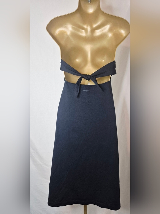Patagonia Dresses & Skirts - Patagonia Black Halter Tie-Back Midi Dress Sz M